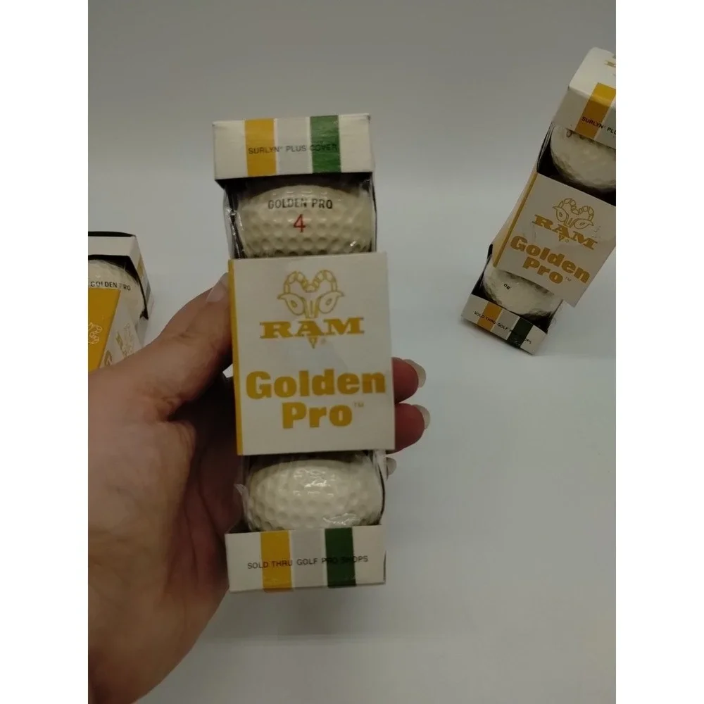 New Never Used Vintage Ram Golden Pro 3 Sleeves 3 Golf Balls Each